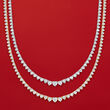 10.00 ct. t.w. Diamond Tennis Necklace in 14kt Yellow Gold