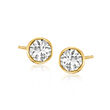 .40 ct. t.w. White Sapphire Stud Earrings in 14kt Yellow Gold