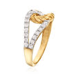 .50 ct. t.w. Diamond Loop Ring in 14kt Two-Tone Gold