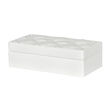 Mele & Co. &quot;Opal&quot; White Faux Leather Jewelry Box