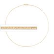 Italian 1.2mm 18kt Yellow Gold Over Sterling Silver Diamond-Cut Omega Necklace