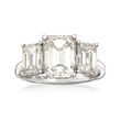 Majestic Collection 4.44 ct. t.w. Diamond Three-Stone Ring in Platinum