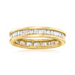1.00 ct. t.w. Channel-Set Baguette Diamond Eternity Band in 14kt Yellow Gold