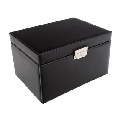 Brouk & Co. &quot;Zoe&quot; Black Faux Leather Jewelry Box