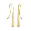 Italian 14kt Yellow Gold Cone Drop Earrings