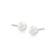 4-8mm Cultured Pearl Jewelry Set: Five Pairs of Stud Earrings with Sterling Silver