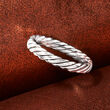 14kt White Gold Twisted Ring