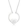 Sterling Silver Personalized Heart Ring Saver Necklace