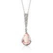 Swarovski Crystal &quot;Vintage&quot; Pink and Clear Crystal Jewelry Set: Earrings and Necklace in Silvertone