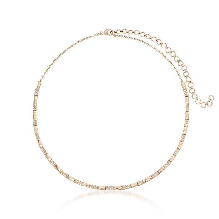 .76 ct. t.w. Diamond Collar Necklace in 14kt Yellow Gold