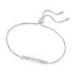.84 ct. t.w. Round and Baguette CZ Bolo Bracelet in Sterling Silver