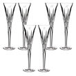 Waterford Crystal &quot;Lismore Diamond&quot; Set of Two Script Initial Toasting Flutes