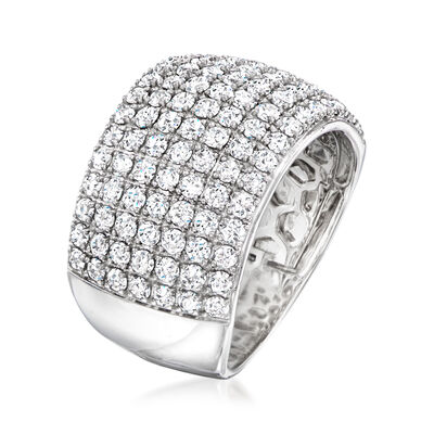 2.00 ct. t.w. Pave Diamond Ring in 14kt White Gold