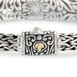 Balinese Sterling Silver and 18kt Yellow Gold Bracelet