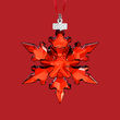 Swarovski 2020 Annual Red Crystal Snowflake Ornament