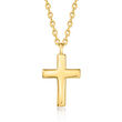 14kt Yellow Gold Cross Necklace