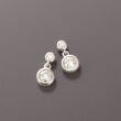.75 ct. t.w. Diamond Bezel Drop Earrings in 14kt White Gold