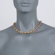 C. 1992 Vintage Tiffany Jewelry 4.30 ct. t.w. Diamond Station Necklace in 18kt Yellow Gold 16.5-inch