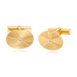 C. 1970 Vintage Tiffany Jewelry .10 ct. t.w. Diamond Circle Cuff Links in 14kt Yellow Gold