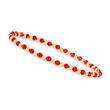 6.00 ct. t.w. Ruby and 10kt Yellow Gold Bead Stretch Bracelet