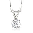 .75 Carat Diamond Pendant Necklace in 14kt White Gold