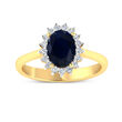 2.10 Carat Sapphire and .22 ct. t.w. Diamond Ring in 14kt Yellow Gold