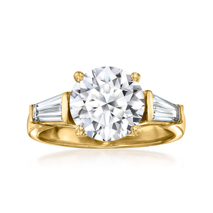 3.60 ct. t.w. Lab-Grown Diamond Ring in 14kt Yellow Gold