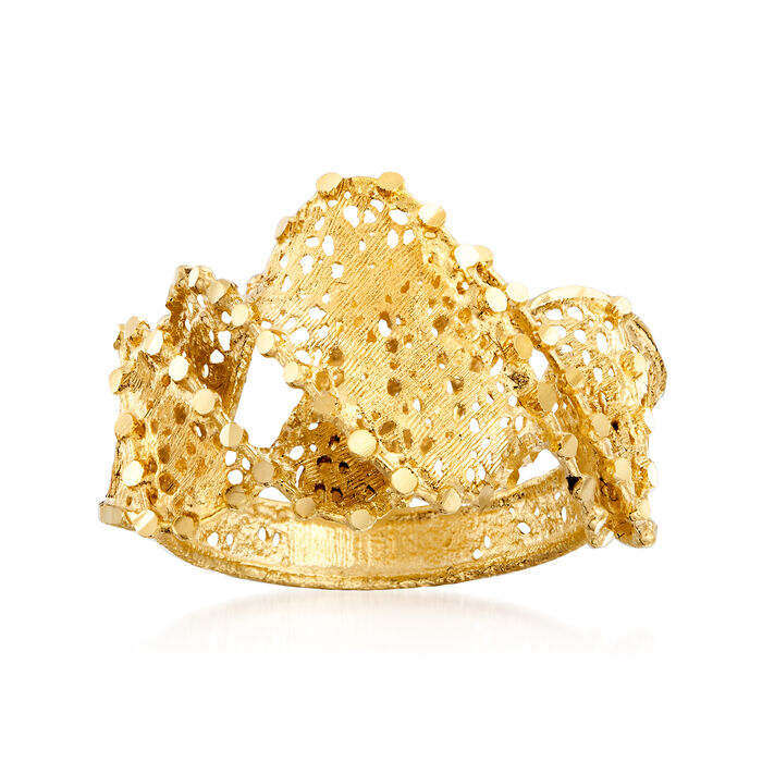 Italian 18kt Yellow Gold Free-Form Ring