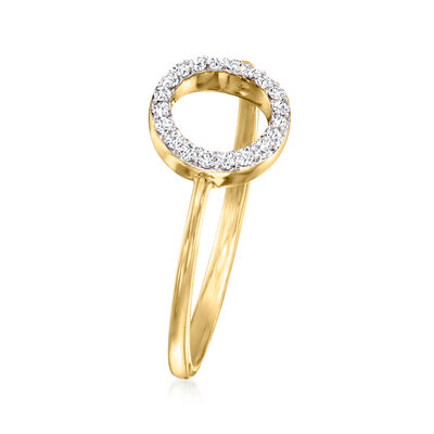 .10 ct. t.w. Diamond Circle Ring in 14kt Yellow Gold