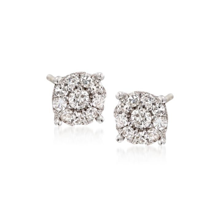 .25 ct. t.w. Diamond Stud Earrings in 14kt White Gold