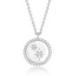 Gabriel Designs Sterling Silver Star Necklace with Diamond Accents