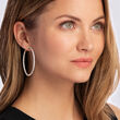 6.50 ct. t.w. Diamond Inside-Outside Hoop Earrings in 14kt White Gold