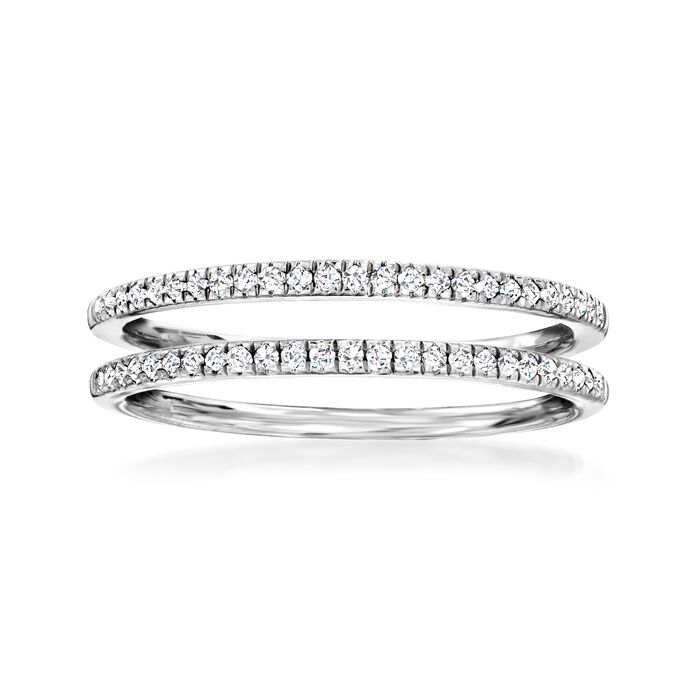 .20 ct. t.w. Diamond Jewelry Set: Two Stackable Rings in Sterling Silver