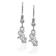 Sterling Silver MLB Chicago White Sox Extra Small Dangle Earrings