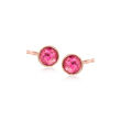 .40 ct. t.w. Pink Topaz Stud Earrings in 14kt Rose Gold