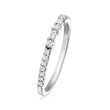 .25 ct. t.w. Baguette and Round Diamond Ring in Sterling Silver