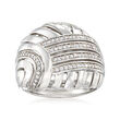 .23 ct. t.w. Diamond Weave Ring in Sterling Silver