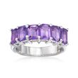 3.10 ct. t.w. Amethyst Ring in Sterling Silver