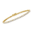 5.00 ct. t.w. Lab-Grown Diamond Tennis Bracelet in 14kt Yellow Gold