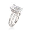 6.88 ct. t.w. CZ Ring in Sterling Silver