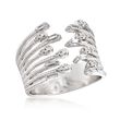 .31 ct. t.w. Diamond Open-Front Ring in 14kt White Gold