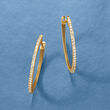 .33 ct. t.w. Diamond Hoop Earrings in 14kt Yellow Gold