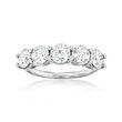 3.00 ct. t.w. Lab-Grown Diamond Five-Stone Ring in 14kt White Gold