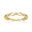 .10 ct. t.w. Diamond Openwork Ring in 14kt Yellow Gold