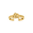 14kt Yellow Gold Elephant Adjustable Toe Ring