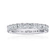 1.90 ct. t.w. Princess-Cut Diamond Eternity-Style Wedding Band in 14kt White Gold