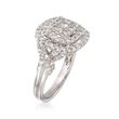 1.50 ct. t.w. Diamond Double Halo Ring in 14kt White Gold