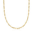 Italian 18kt Yellow Gold Twisted Cable-Link Necklace