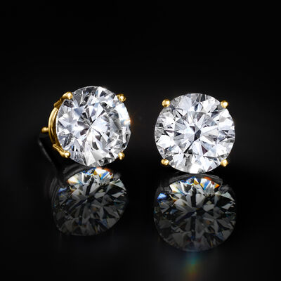 3.40 ct. t.w. Lab-Grown Diamond Stud Earrings in 14kt Yellow Gold