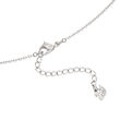 Swarovski Crystal Interlocking Rings Necklace in Silvertone